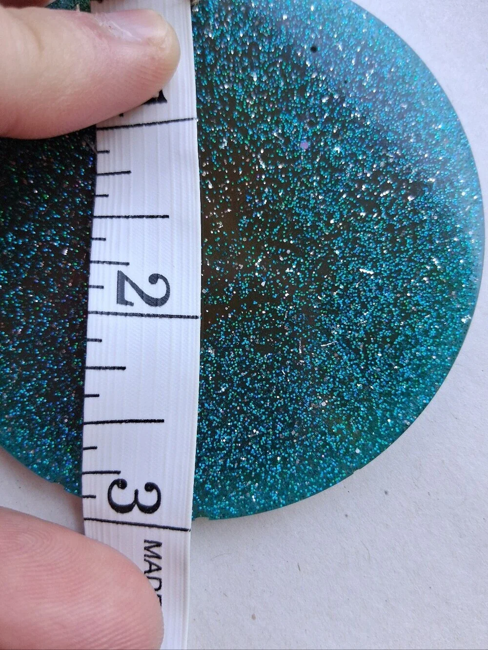 Hand Crafted sparkling teal